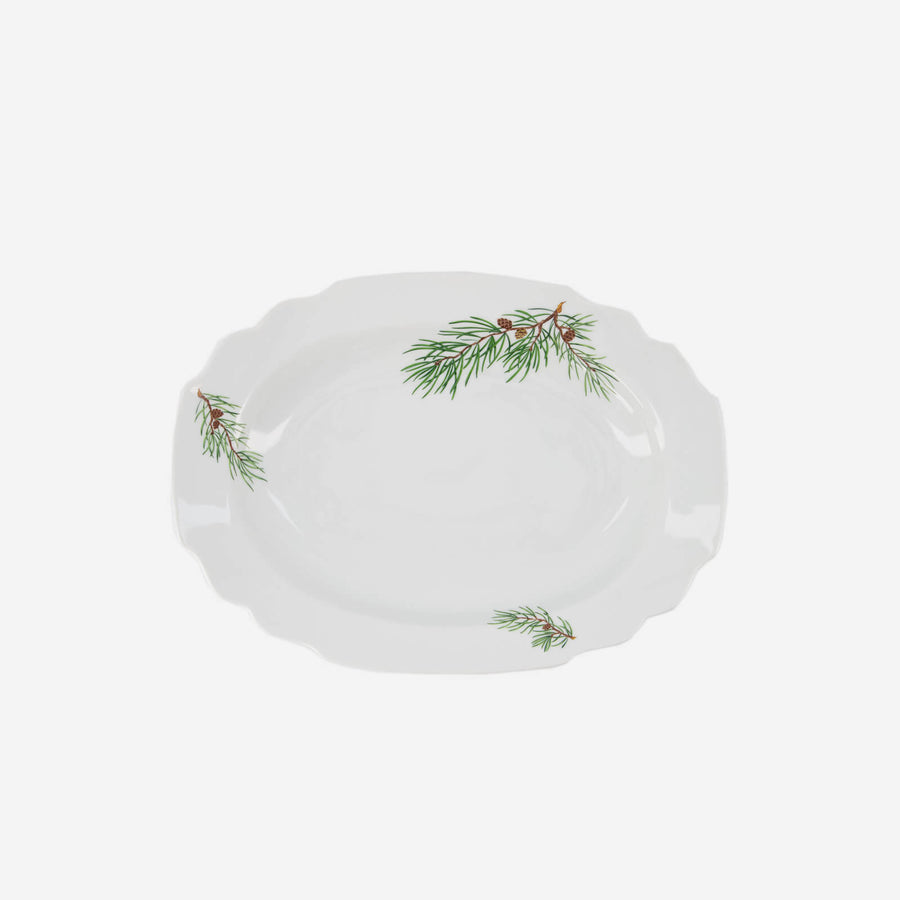 Augarten Wien 1718 Pine Branches Oval Serving Platter Large