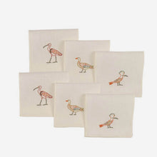 Load image into Gallery viewer, Birdlife Cocktail Napkin - Set of 6