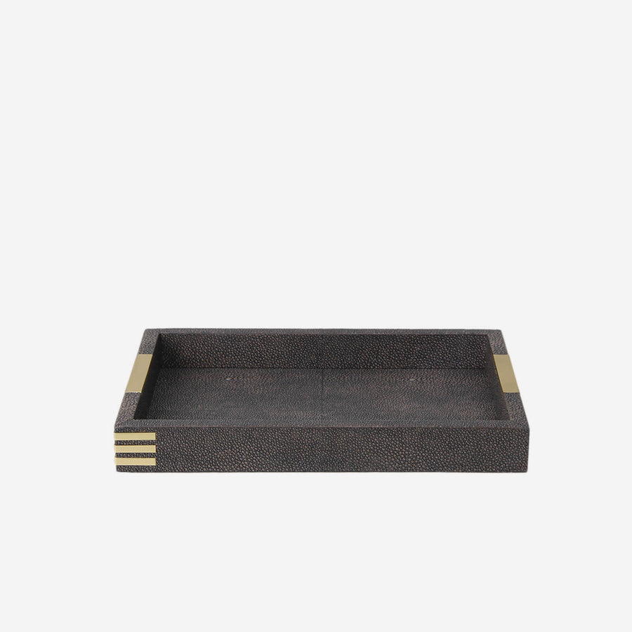 Forwood Design Christie Desk Tray Charcoal Shagreen