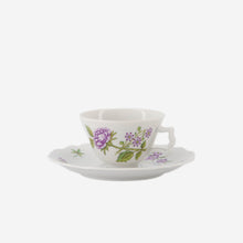 Load image into Gallery viewer, Lilac Floral Bouquets Espresso Cup & Saucer - Dahlia