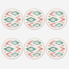 Load image into Gallery viewer, Ikat Dessert Plate - Set of 6