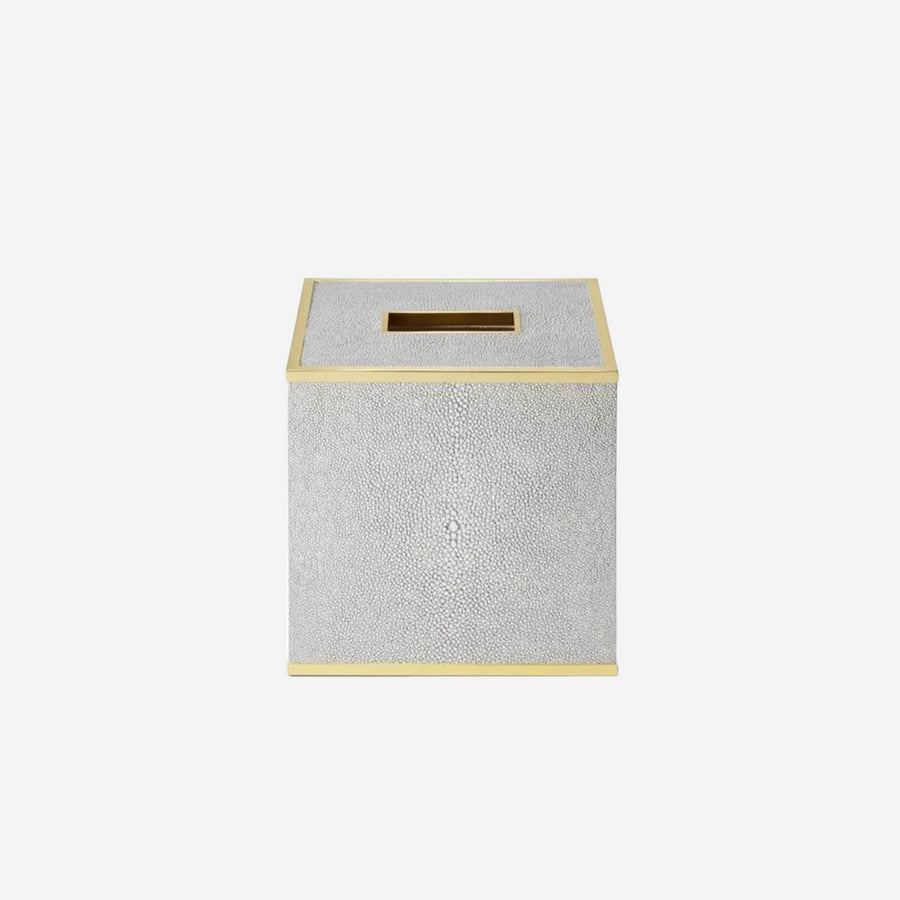 Aerin Classic Shagreen Tissue Box Cover - Dove