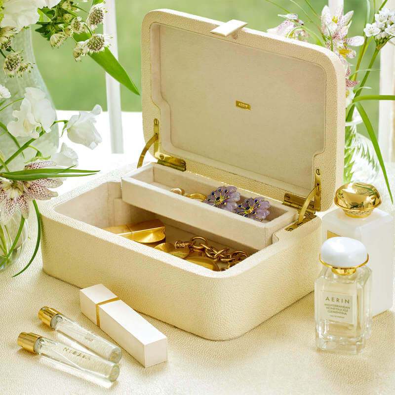 Aerin Abella Shagreen Jewellery Box - Small