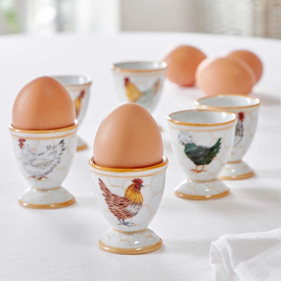 Alberto Pinto Plumes Egg Cup - Set of 6
