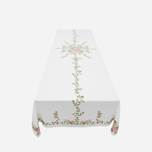 Load image into Gallery viewer, Rose Trellis Tablecloth