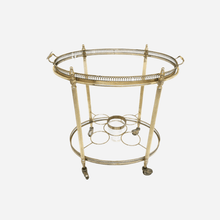 Load image into Gallery viewer, An Antique Brass Drinks Trolley