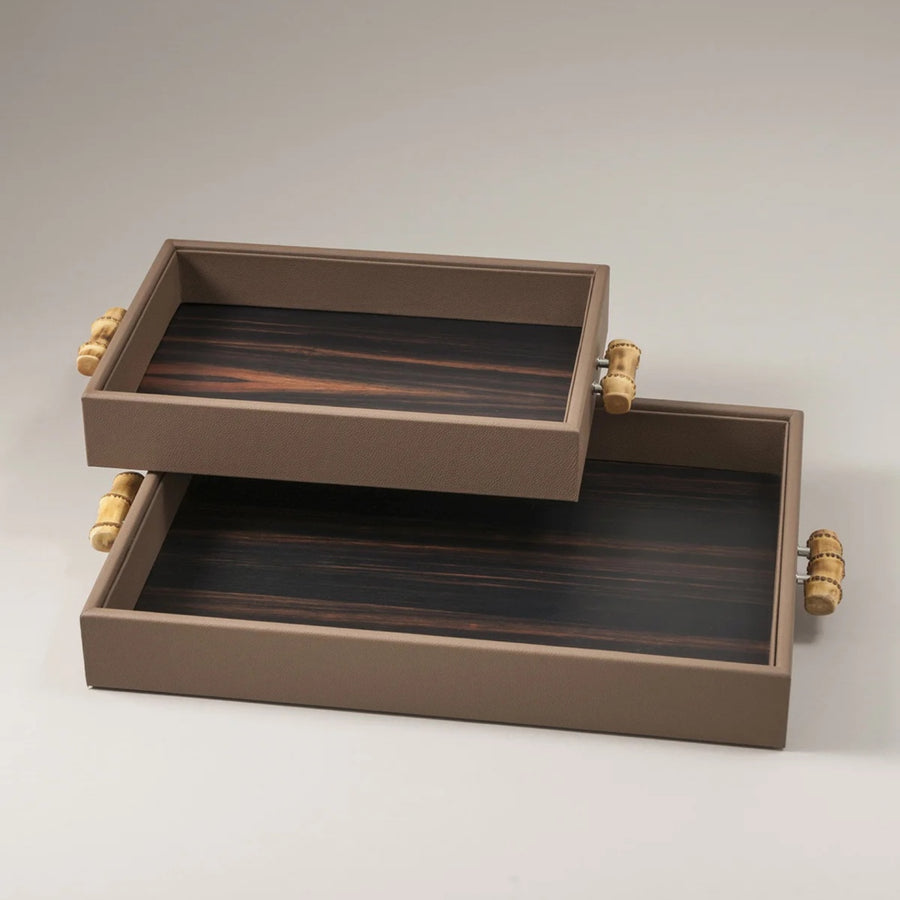Lorenzi Milano Bamboo Root Living Small Tray