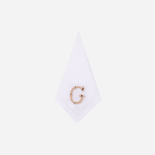 Load image into Gallery viewer, Hand-Embroidered Bamboo Monogrammed Napkin