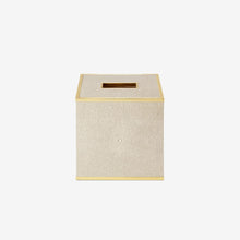 Load image into Gallery viewer, Classic Shagreen Tissue Box Cover Wheat