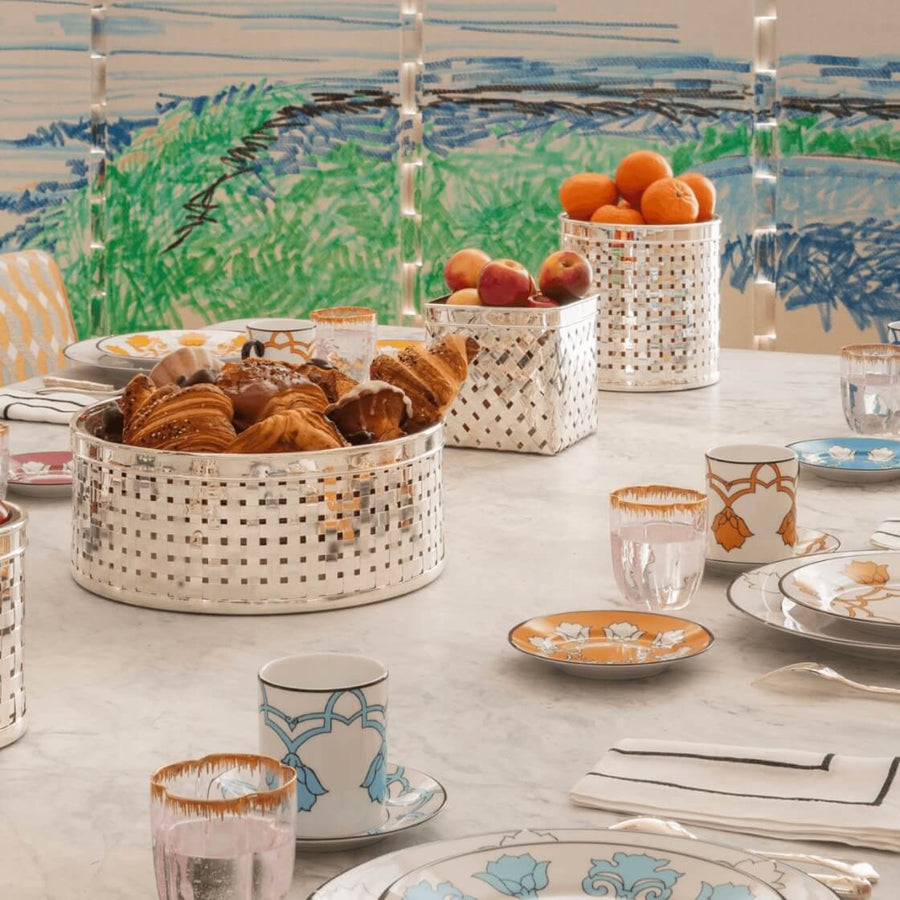 Alberto Pinto Tissé Round Small Basket