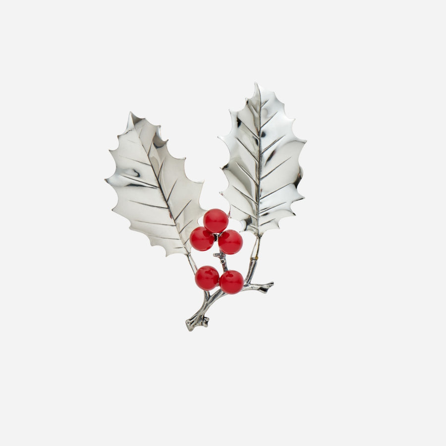 Bonadea Holly Leaves in Sterling Silver Large