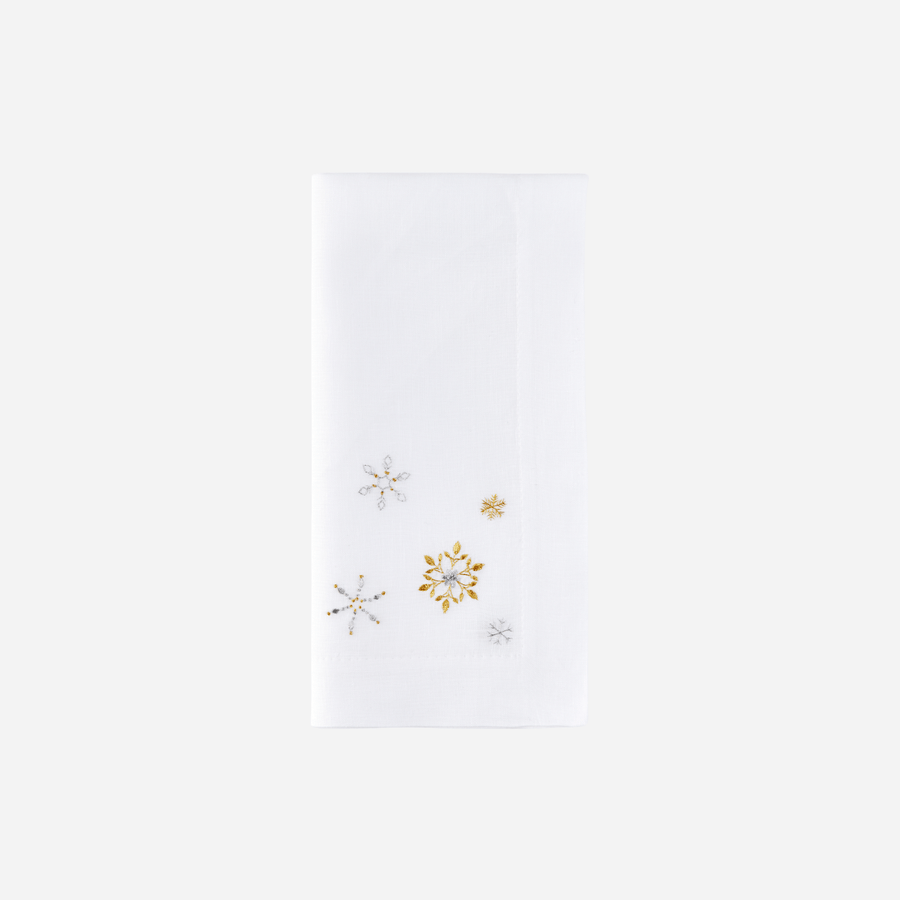 Bonadea Snowflake Dinner Napkin