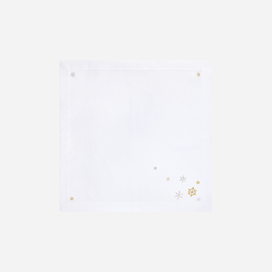 Bonadea Snowflake Dinner Napkin