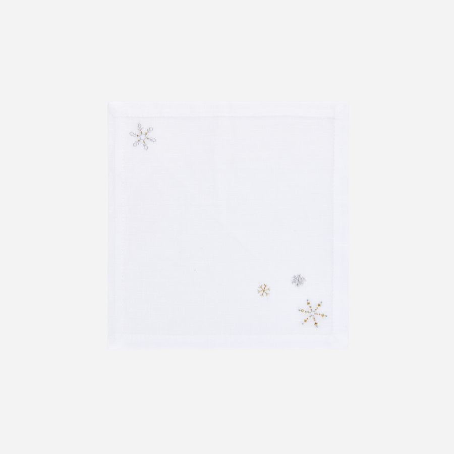 Bonadea Snowflake Cocktail Napkin
