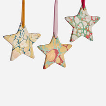 Load image into Gallery viewer, Ceramic Marbled Star Bauble