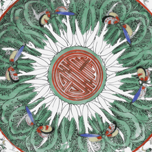 Load image into Gallery viewer, Antique Cabbage & Butterfly Plates - Set of 10