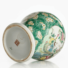 Load image into Gallery viewer, Antique Polychrome Ginger Jar with Birds and Peonies