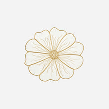 Load image into Gallery viewer, Anemone Coaster White & Gold - Set of 4