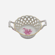 Load image into Gallery viewer, Antique Herend Apponyi Pink Bread Basket