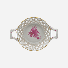 Load image into Gallery viewer, Antique Herend Apponyi Pink Bread Basket