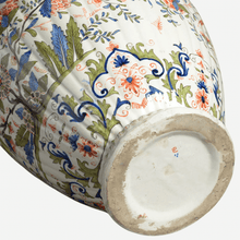 Load image into Gallery viewer, Antique Polychrome Delft Vase & Cover