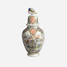 Load image into Gallery viewer, Antique Polychrome Delft Vase & Cover