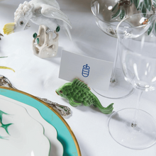 Load image into Gallery viewer, Hand-painted Fish Place Card Holder