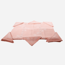 Load image into Gallery viewer, Hand-Embroidered Tablecloth with 12 Napkins
