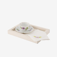 Load image into Gallery viewer, Lilac Floral Bouquets Espresso Cup & Saucer - Peony