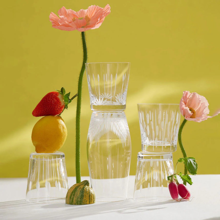 Lalique Lotus Drops Tumbler