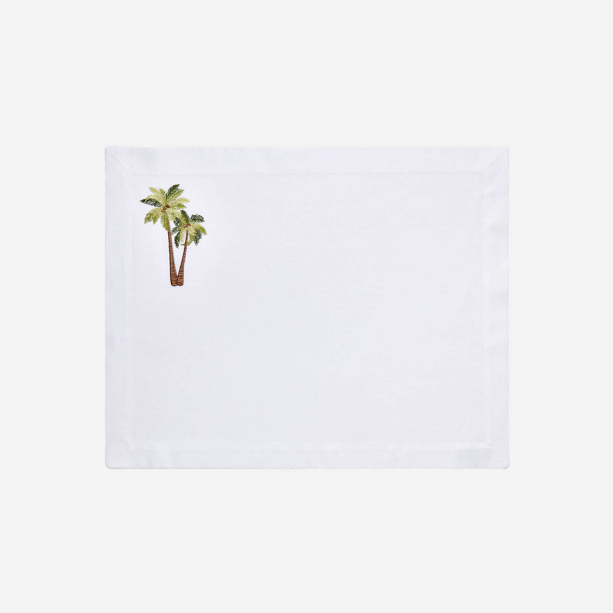 Palm Tree Embroidered Placemat Bonadea Marie de Fels