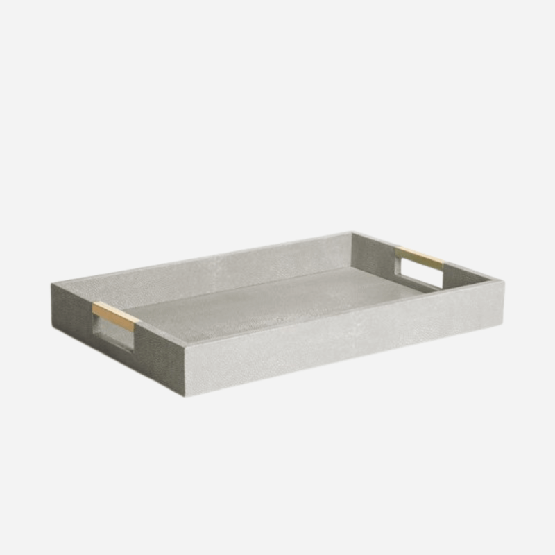 Aerin Modern Shagreen Desk Tray Dove