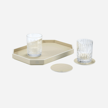 Load image into Gallery viewer, Octogone Ivory Lacquer Tray - Small