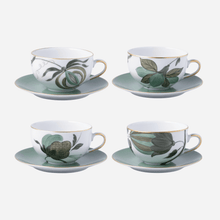 Load image into Gallery viewer, Jardins d’Udaipur Teacup & Saucer - Set of 4