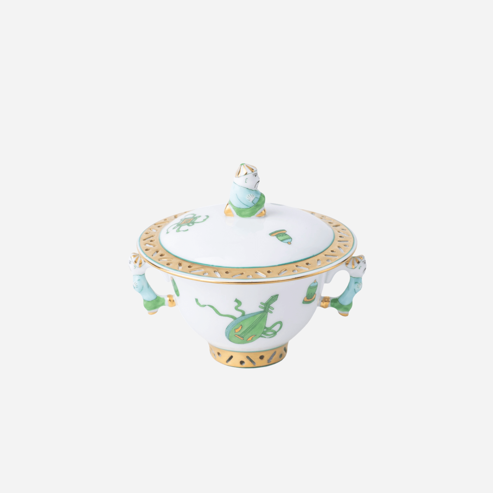HEREND HUNGARY OPEN SUGAR BOWL ハンガリー製 Herend - HEREND