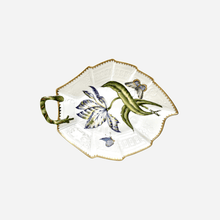 Load image into Gallery viewer, Old Master Tulips Violet Leaf Dish