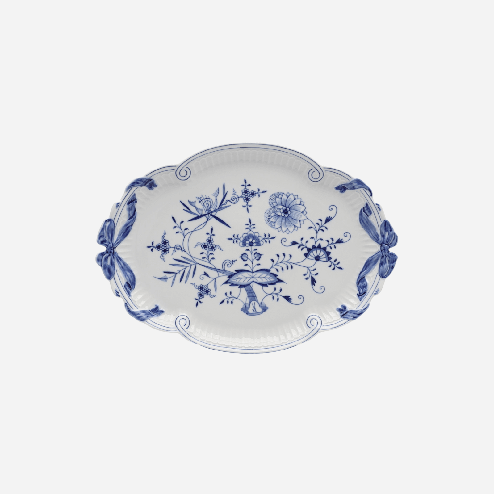 Bonadea | Antiques & Vintage | Antique Meissen Blue Onion Platter