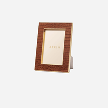 Load image into Gallery viewer, Classic Croc Leather Frame 4x6 - Chestnut