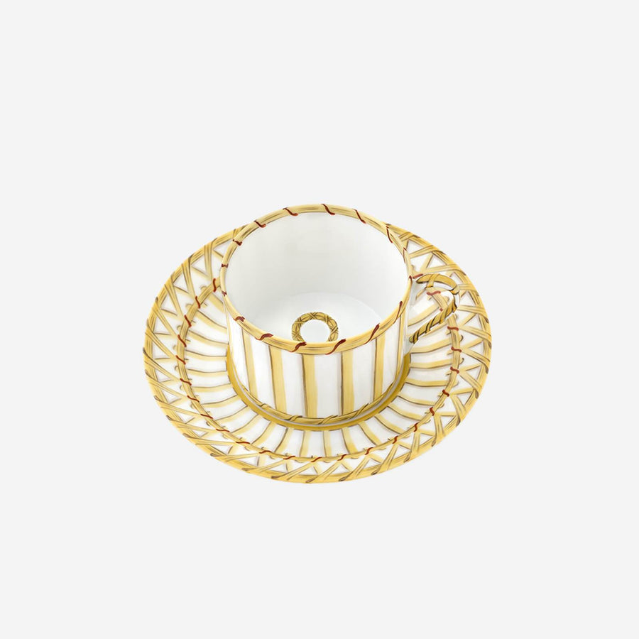 Alberto Pinto Vannerie Cottage Teacup & Saucer