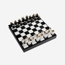 Load image into Gallery viewer, Chess Set black white gold l objet bonadea