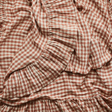 Load image into Gallery viewer, Wes Gingham Frill Tablecloth Blush