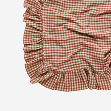 Load image into Gallery viewer, Wes Gingham Frill Tablecloth Blush
