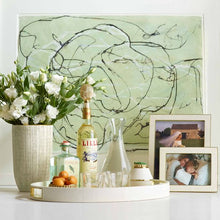 Load image into Gallery viewer, Shagreen Modern Cocktail Tray Cream