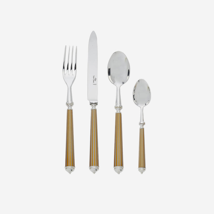 Alain Saint-Joanis Lignes Gold Plated 4-Piece Cutlery Set