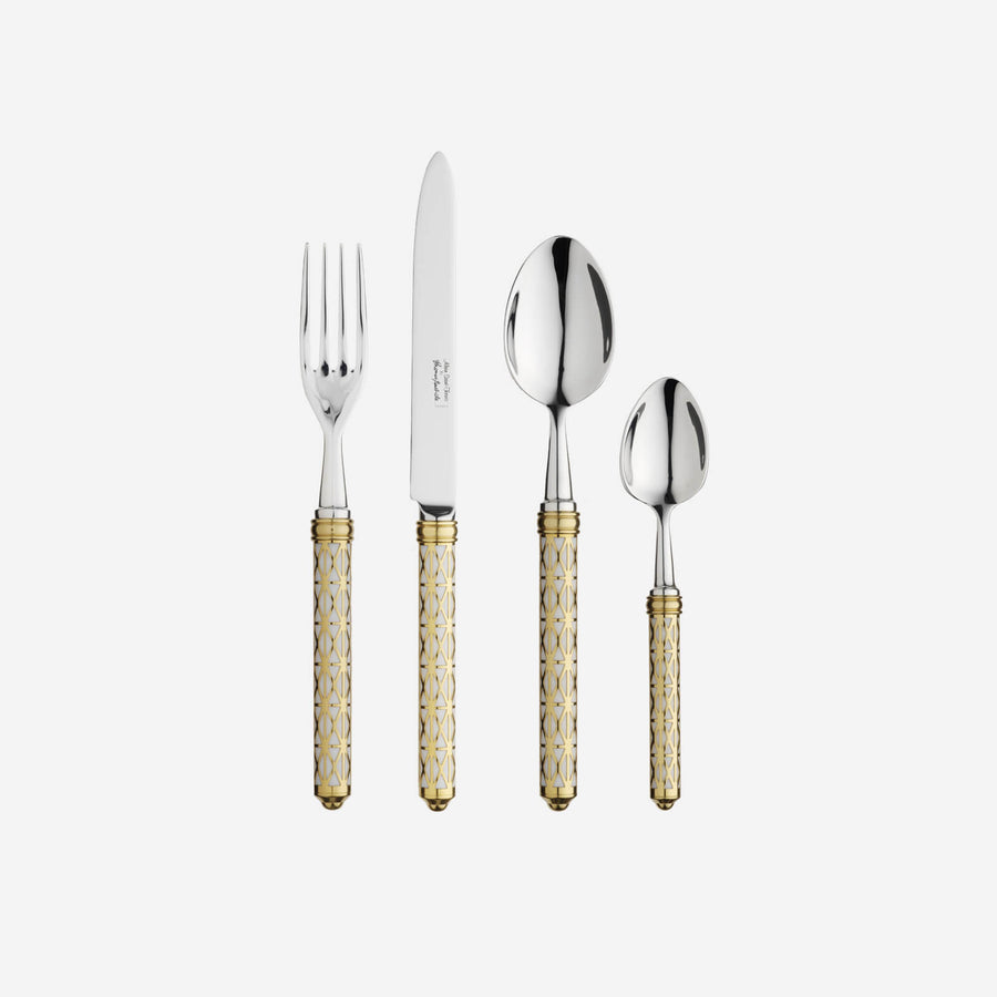 Alain Saint-Joanis Louxor 4-Piece Silver Plated Cutlery Set