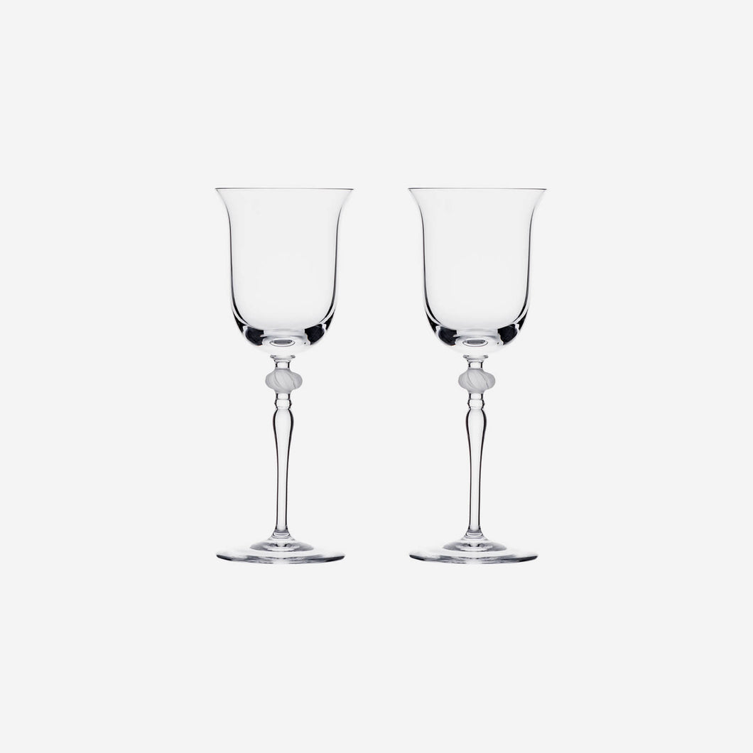 Bloom - Set of Two Crystal White Wine Glasses