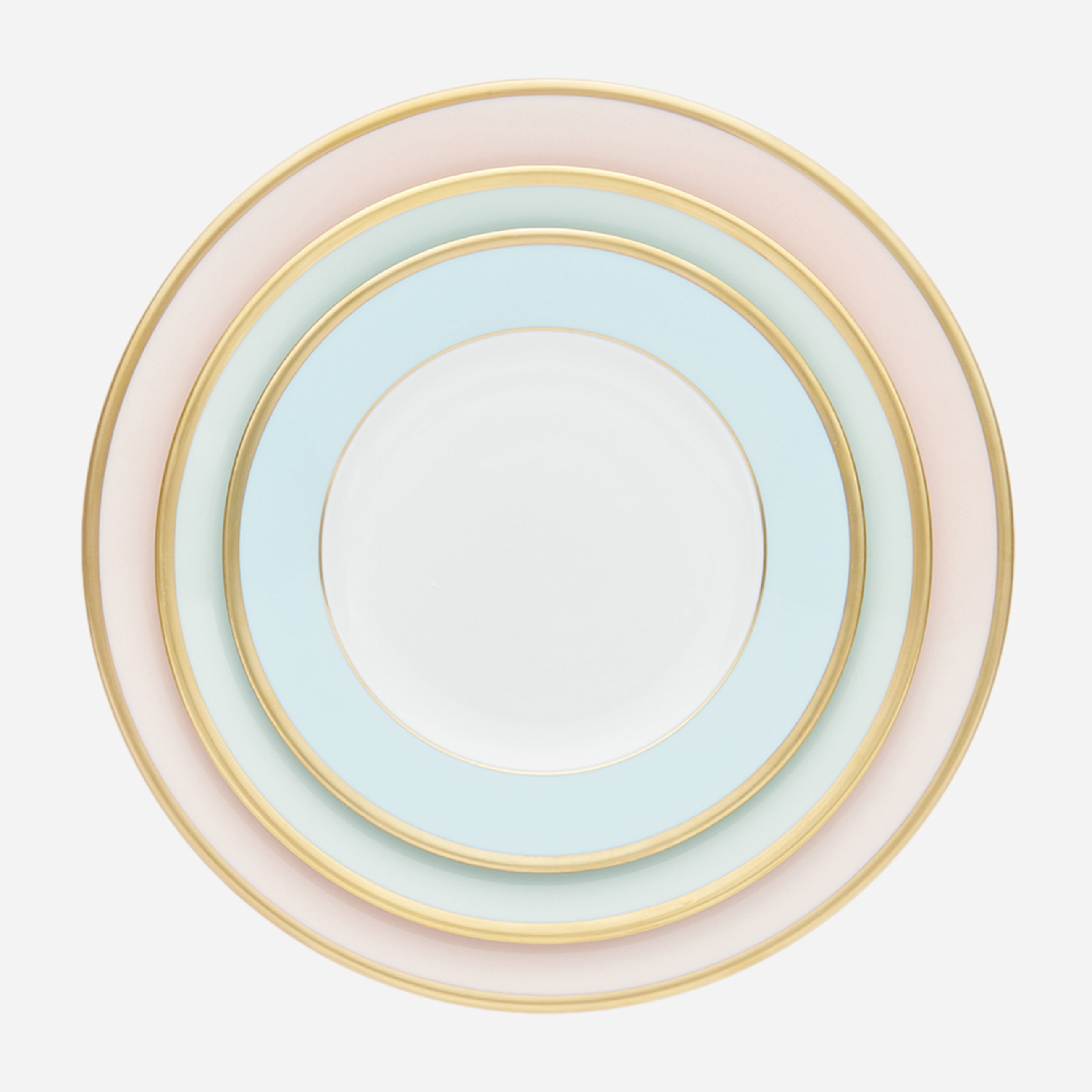 sous le soleil opal side plate with gold rim bonadea