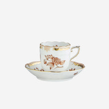 Load image into Gallery viewer, Fortuna Espresso Cup & Saucer Antique Brown