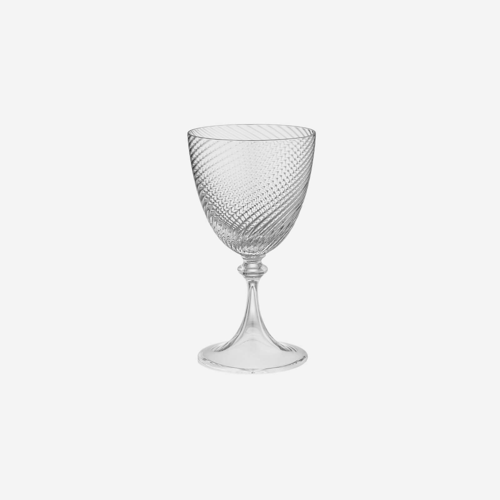 Torse White Wine Glass | Nason Moretti | Bonadea | Murano Glass