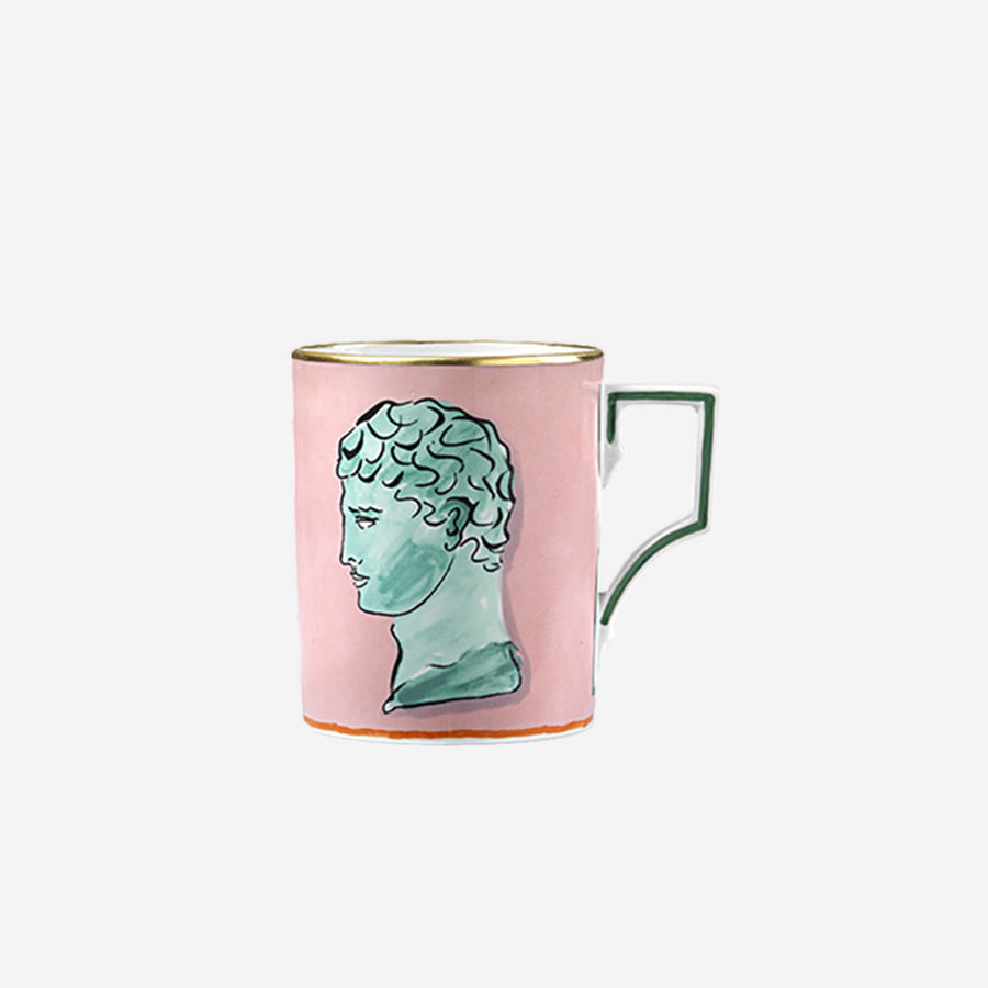 Ginori 1735 Viaggio di Nettuno Porcelain Mug Pink